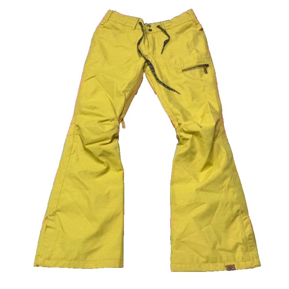 ROXY Dry Flight Technology 15K Snowboard Pants XS (28x30) Yellow Caramel Flare